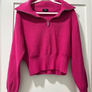 MONROW x REVOLVE | Half Zip Sweater
